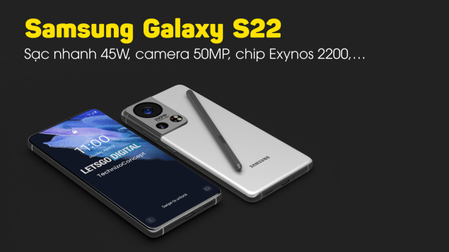 Lộ tin Samsung Galaxy S22 sở hữu camera 50MP và hỗ trợ sạc nhanh 45W